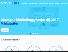 Tablet Screenshot of novolab.hu